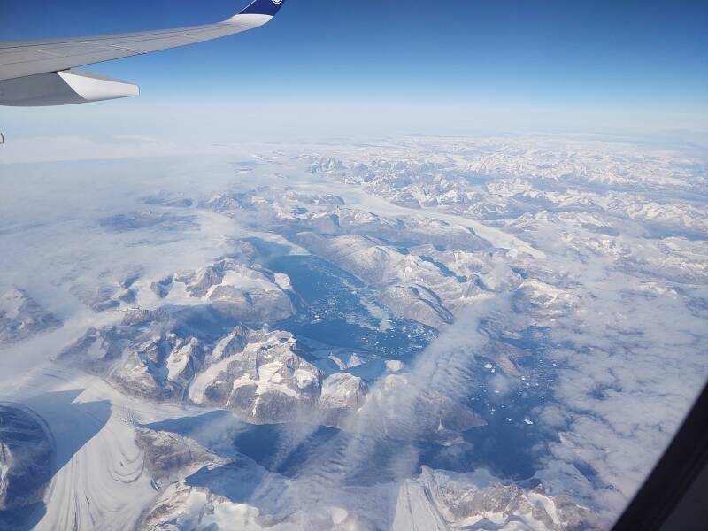 Greenland westbound around 63.2266° N 41.3946° W.