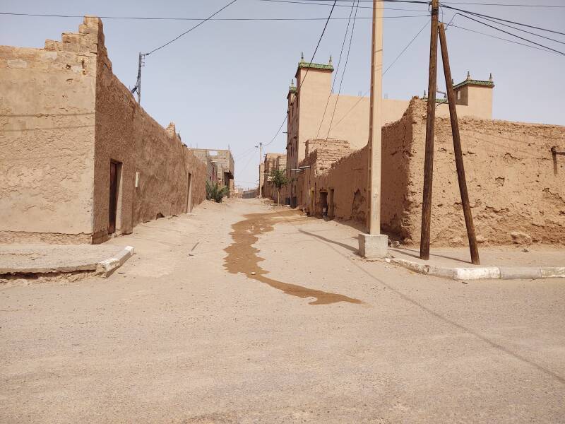 Residential side street in M'Hamid.