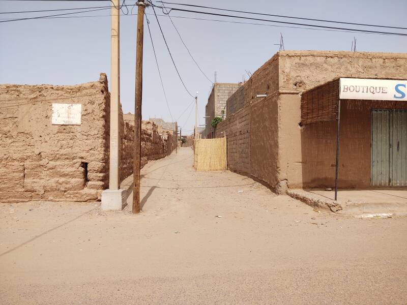 Residential side street in M'Hamid.