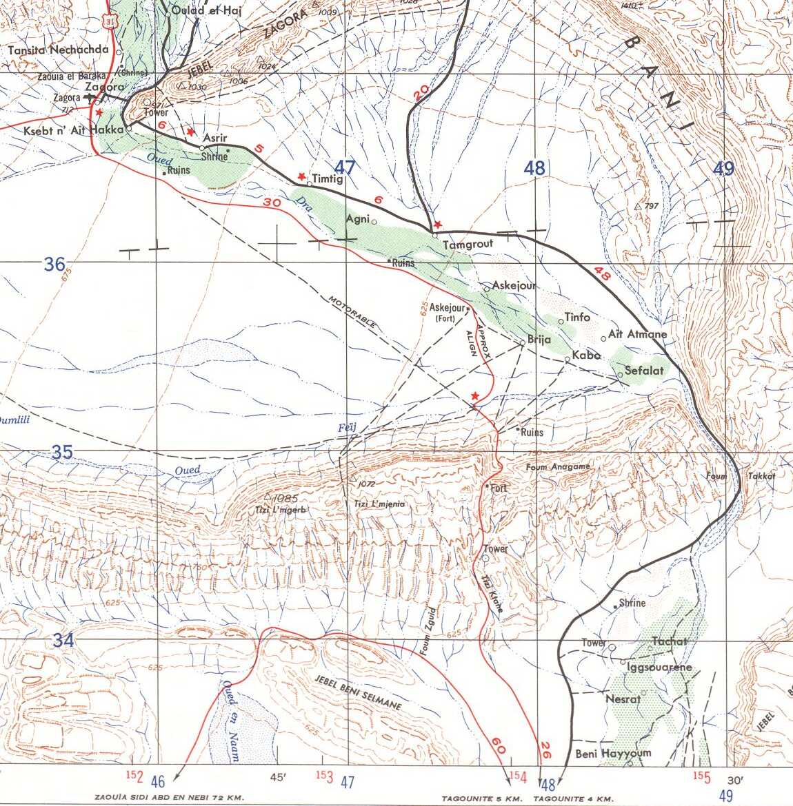 Portion of 1:250,000 map NH30-5 from https://lib.utexas.edu/maps/