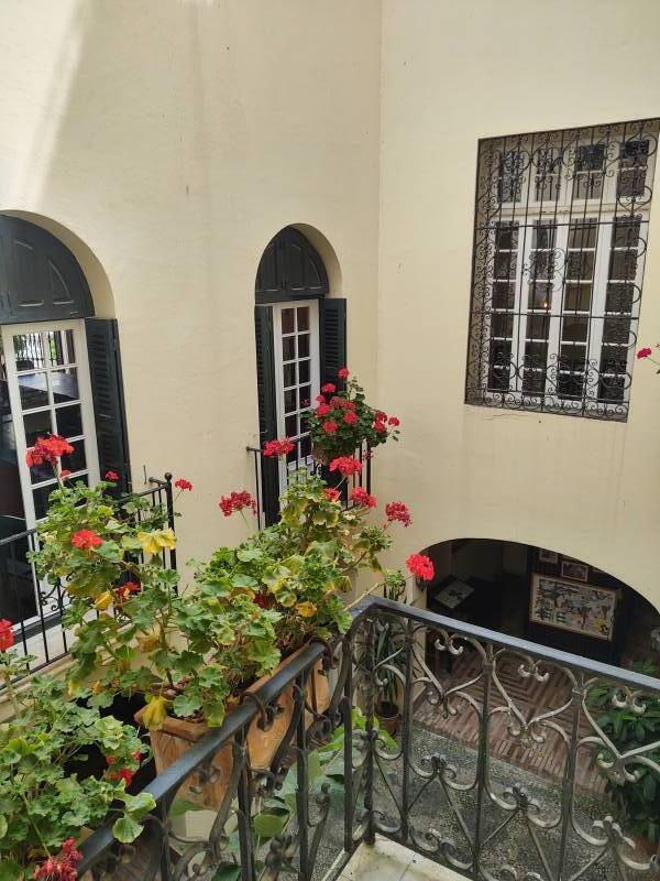 Interior courtyard in the American Legation in Tangier.