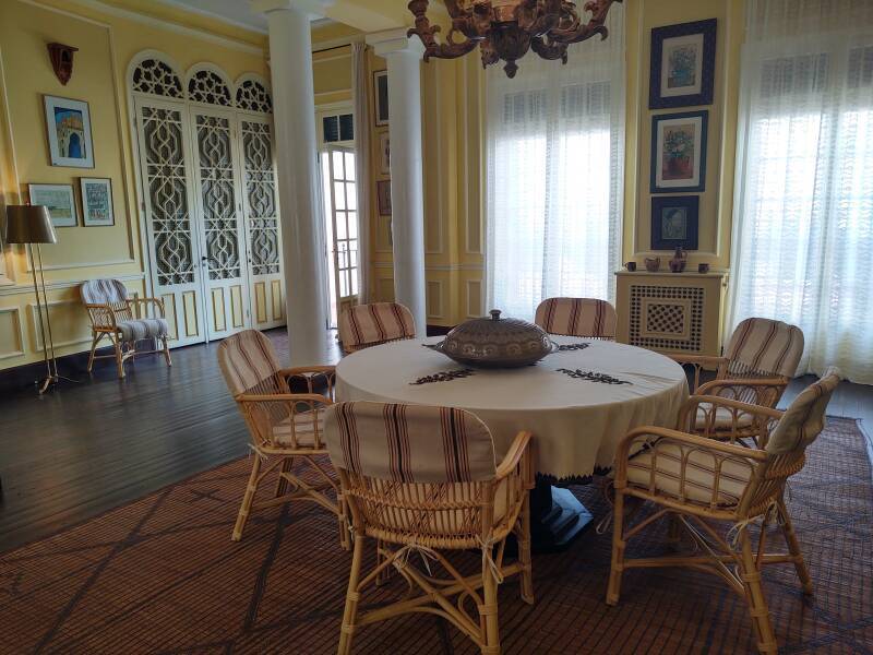 Interior courtyard in the American Legation in Tangier.