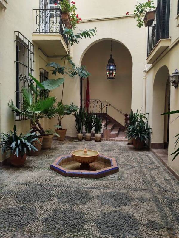 Entry courtyard in the American Legation in Tangier.