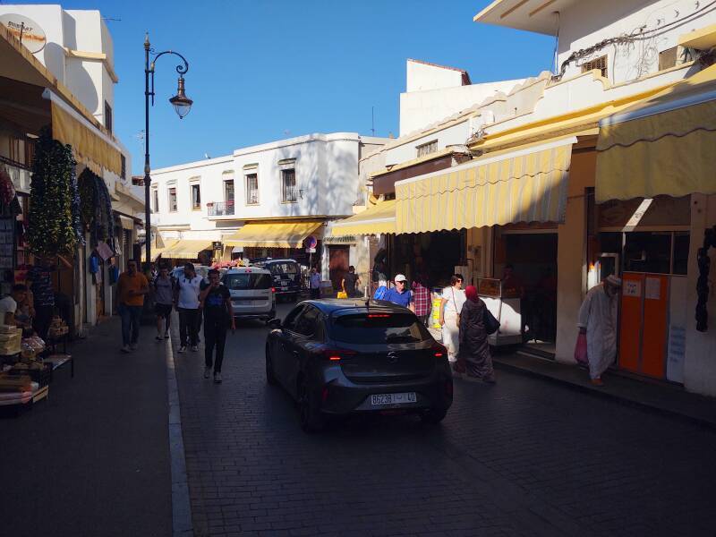 Street just outside the medina in Tangier.