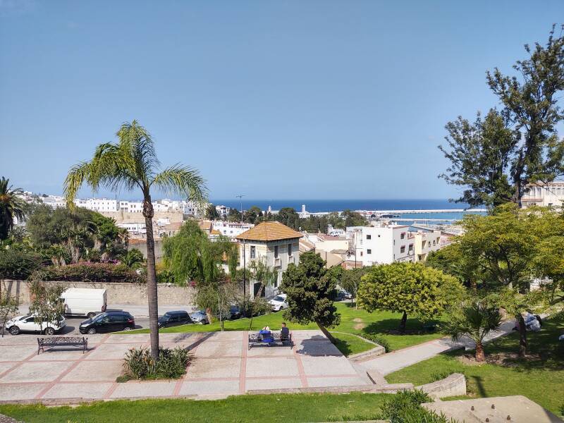 View over the Strait of Gibraltar from Tangier.