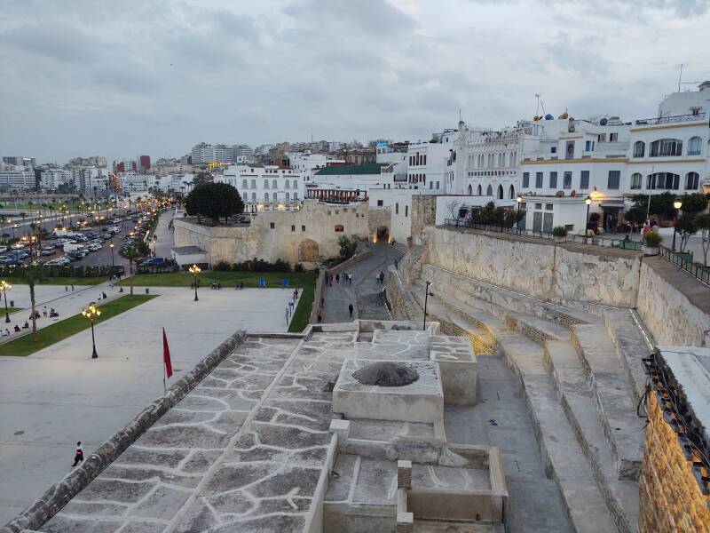 View from Hotel Continental overlooking the port of Tangier.