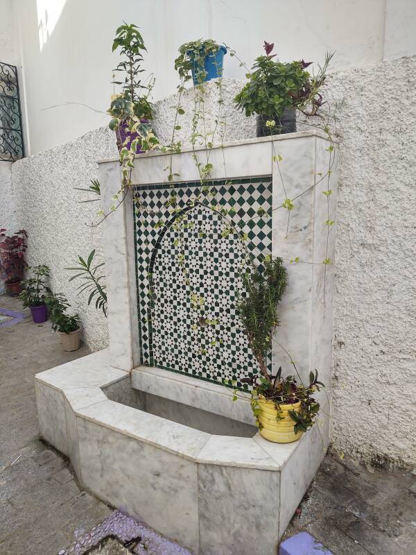 Fountain in the medina in Tangier.