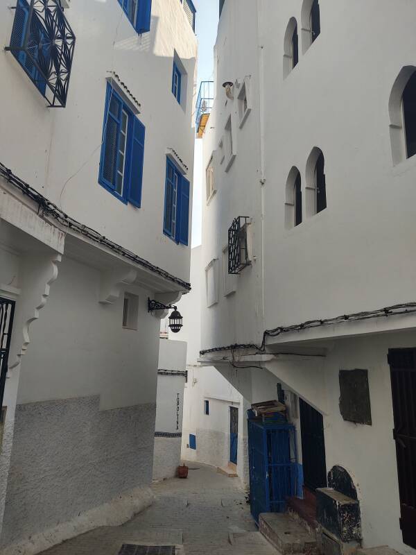 in the medina in Tangier.
