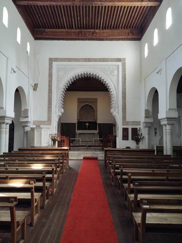 Sanctuary of Saint Andrew's Anglican church in Tangier.