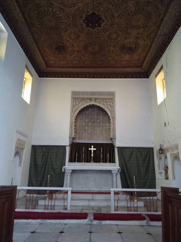 Sanctuary of Saint Andrew's Anglican church in Tangier.