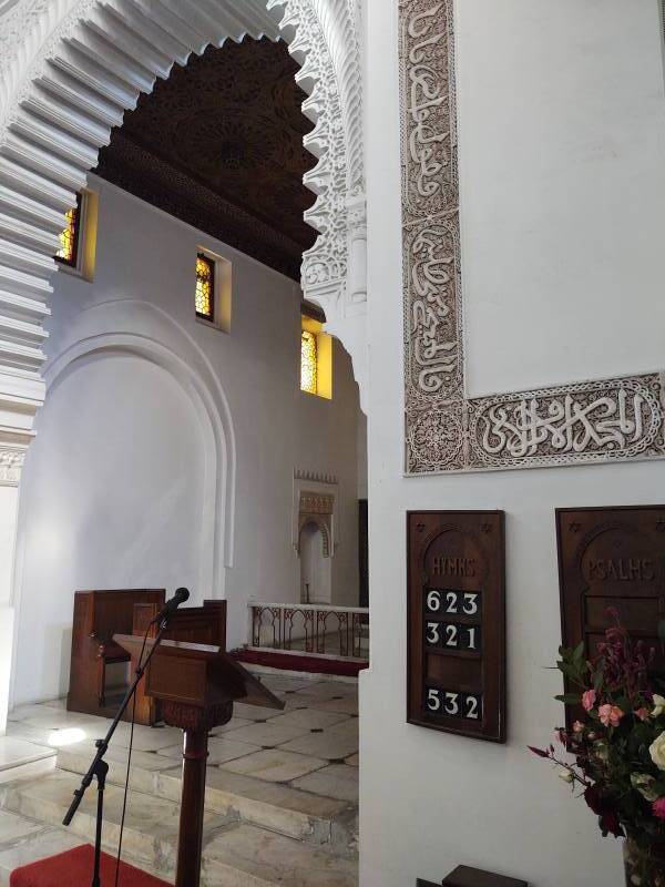 Sanctuary of Saint Andrew's Anglican church in Tangier.