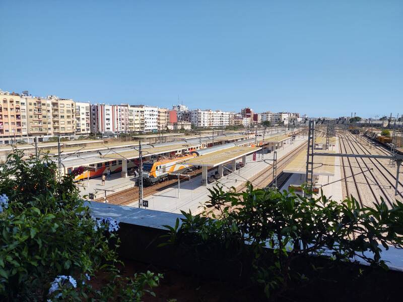 Platforms at Gare Casa Voyageurs in Casablanca.