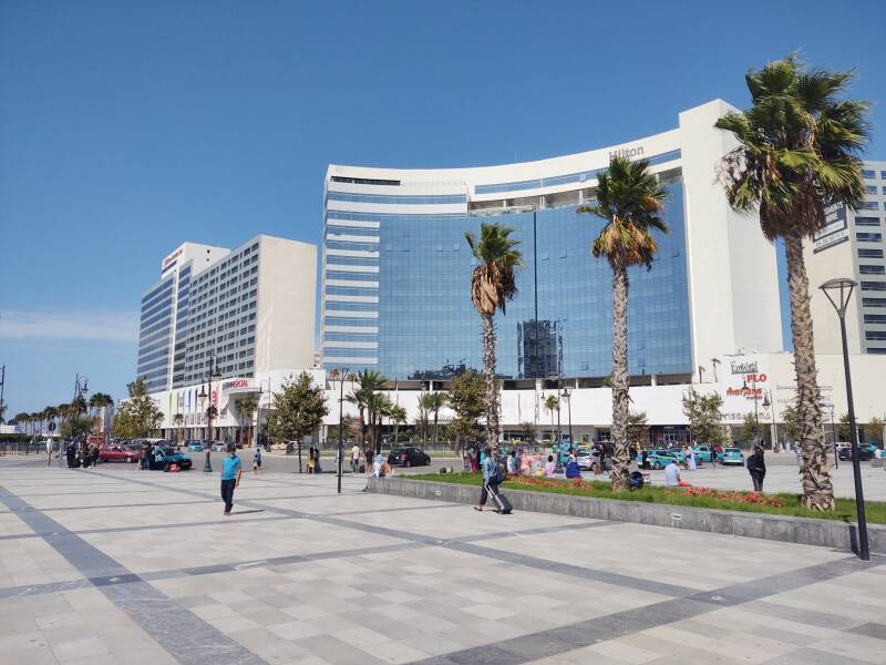 Plaza outside Gare Tangier Ville.
