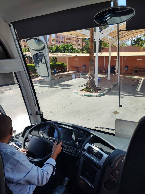 View from my front-row seat on the bus from Marrakech to Zagora.