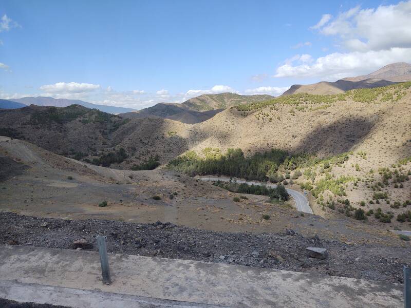 Through the mountains by bus from Marrakech to Zagora.