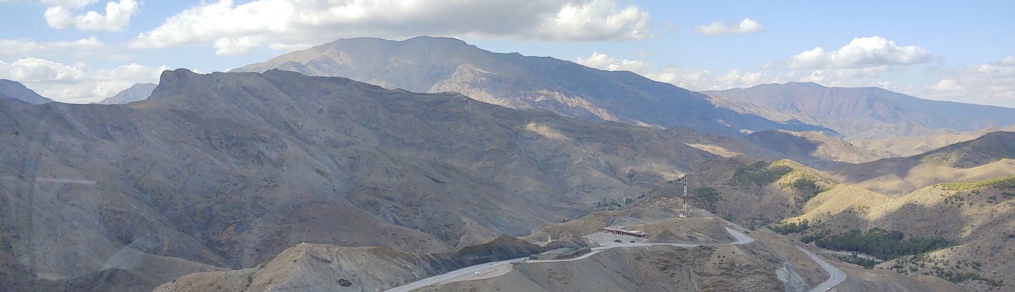 Near the highest point along the highway through the Atlas Mountains from Marrakech to Zagora.