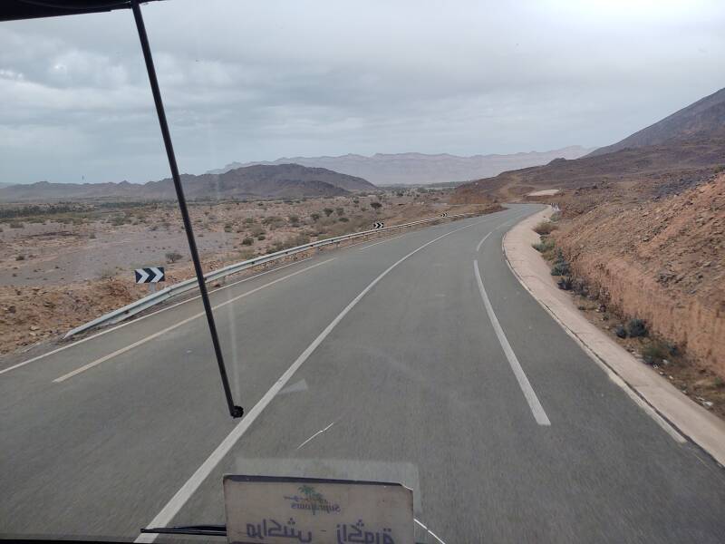 Date palm oases along the highway from Agdz to Zagora.