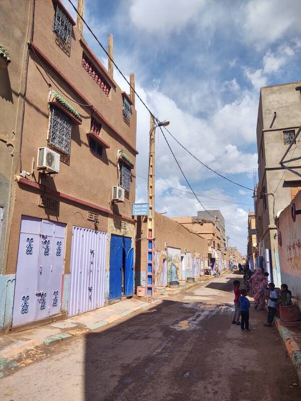 Side street in Zagora, Morocco.