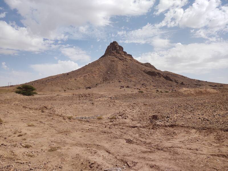 Trekking up Jebel Zagora, just east of Zagora, Morocco.