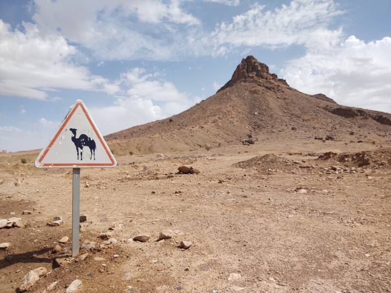 Trekking up Jebel Zagora, just east of Zagora, Morocco.