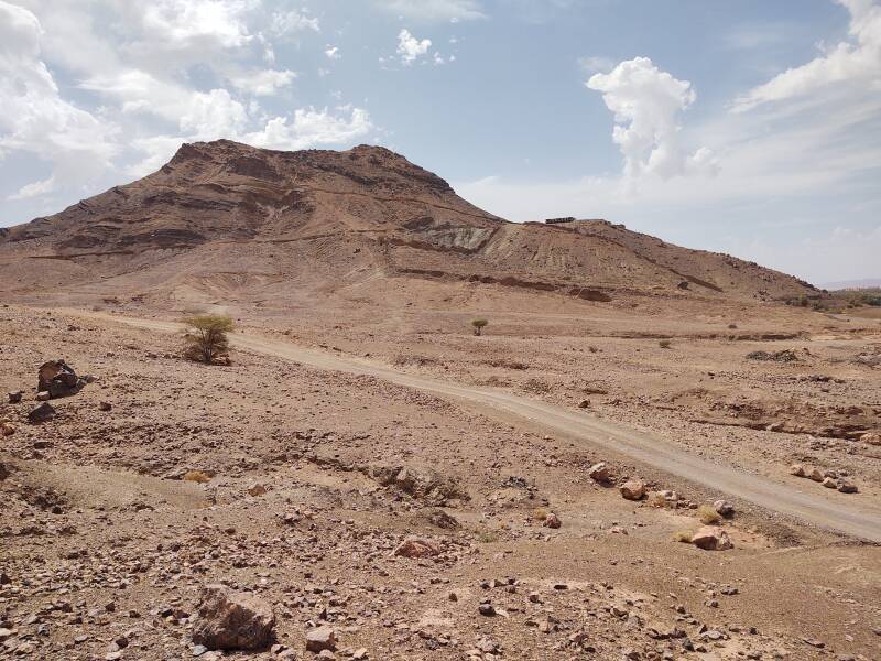 Trekking up Jebel Zagora, just east of Zagora, Morocco.