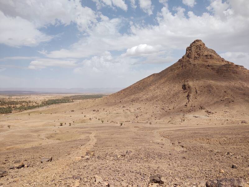 Trekking up Jebel Zagora, just east of Zagora, Morocco.