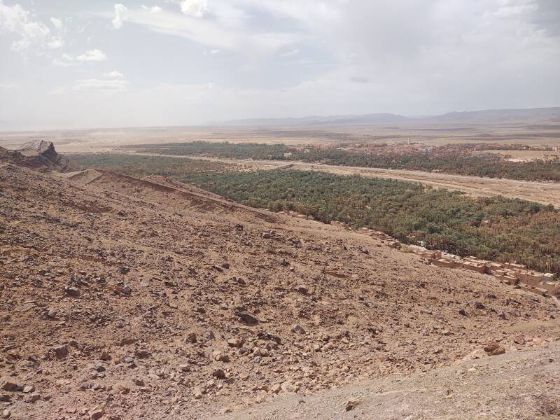 Trekking up Jebel Zagora, just east of Zagora, Morocco.