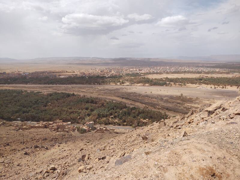 Trekking up Jebel Zagora, just east of Zagora, Morocco.