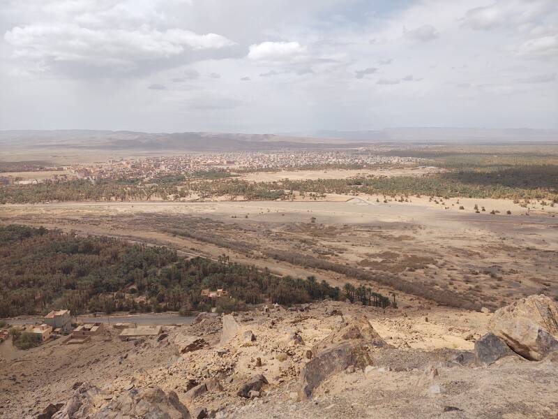 Trekking up Jebel Zagora, just east of Zagora, Morocco.