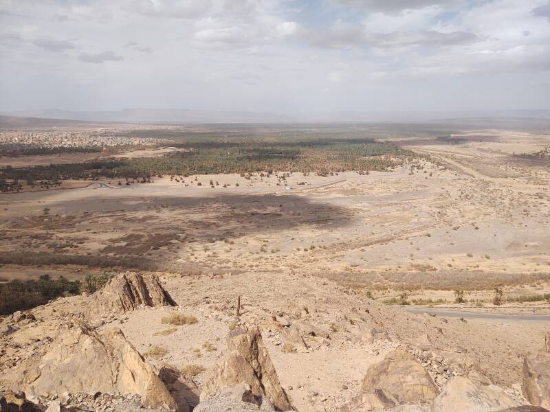 Trekking up Jebel Zagora, just east of Zagora, Morocco.