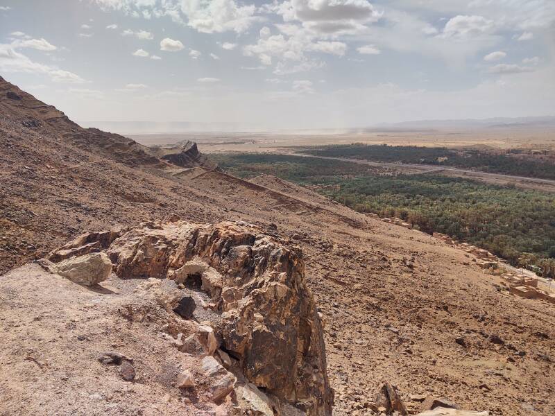 Trekking up Jebel Zagora, just east of Zagora, Morocco.