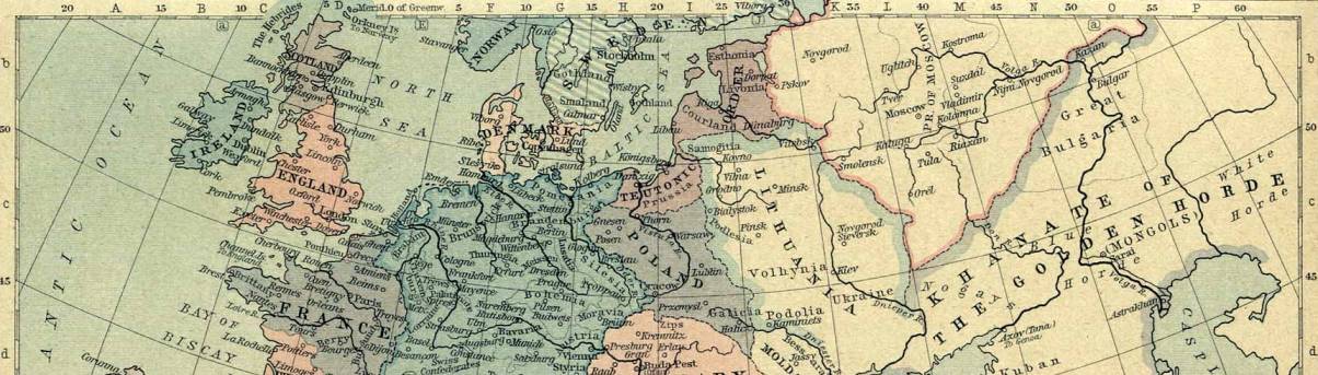 Map of Europe in 1360.