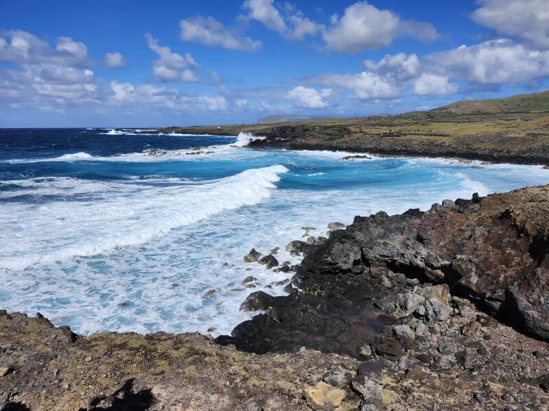 South coast of Rapa Nui.