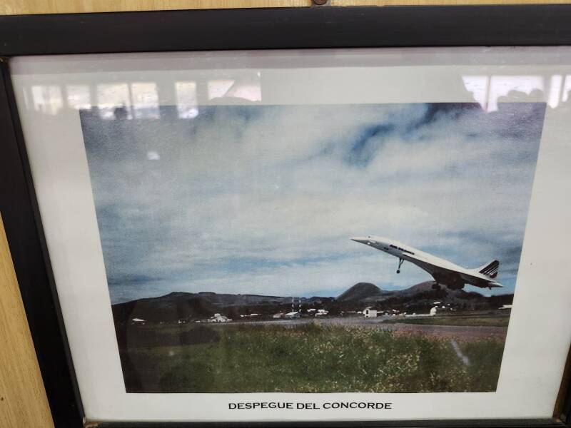 Picture of an Air France Concorde at Mataveri International Airport on Rapa Nui.