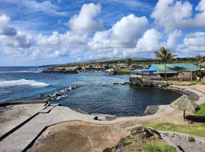 Fishing port in Hanga Roa.