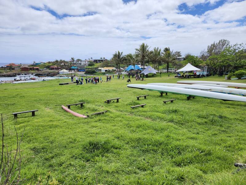 Celebration at Ahu Riata.