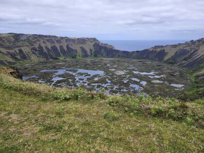 Caldera of Rano Kau.