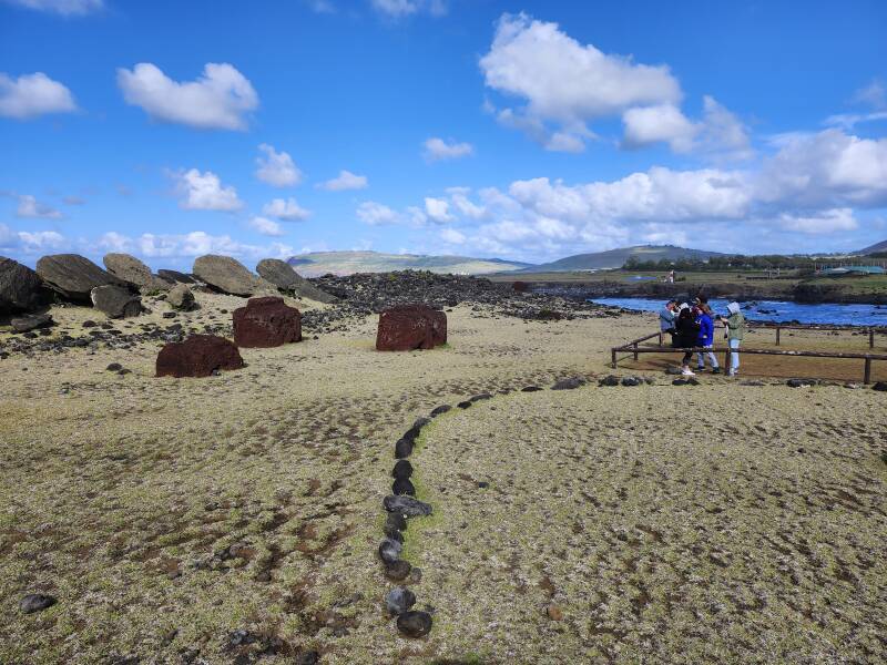 Paina, a circular ritual area marked by stones.