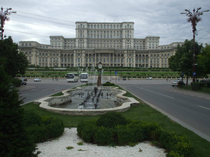 Palace of the People in Bucharest, Romania.