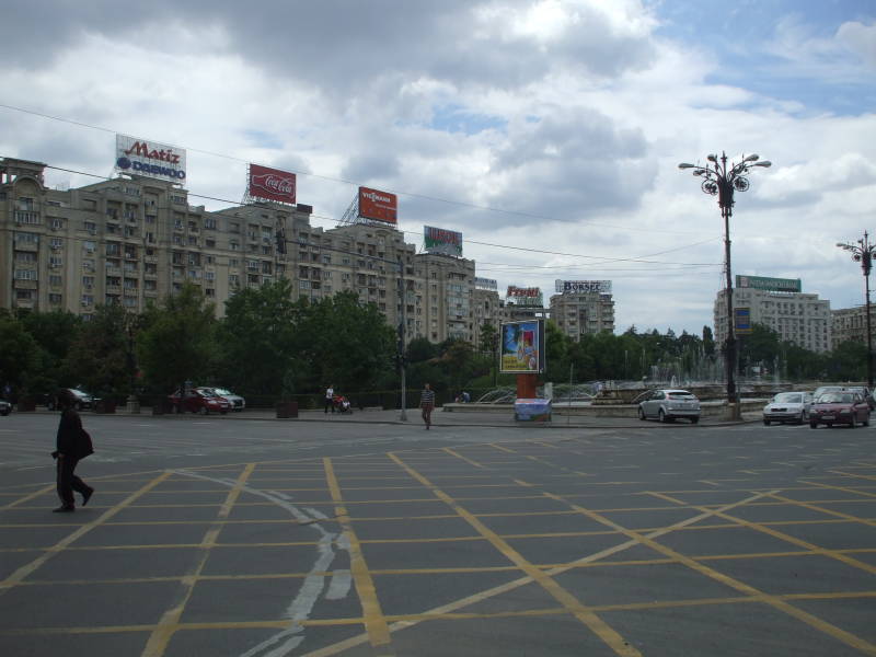 Piaţa Unirii in Bucharest, Romania.