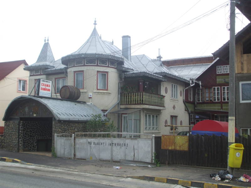 Houses in Gura Humorului, in northern Romania.