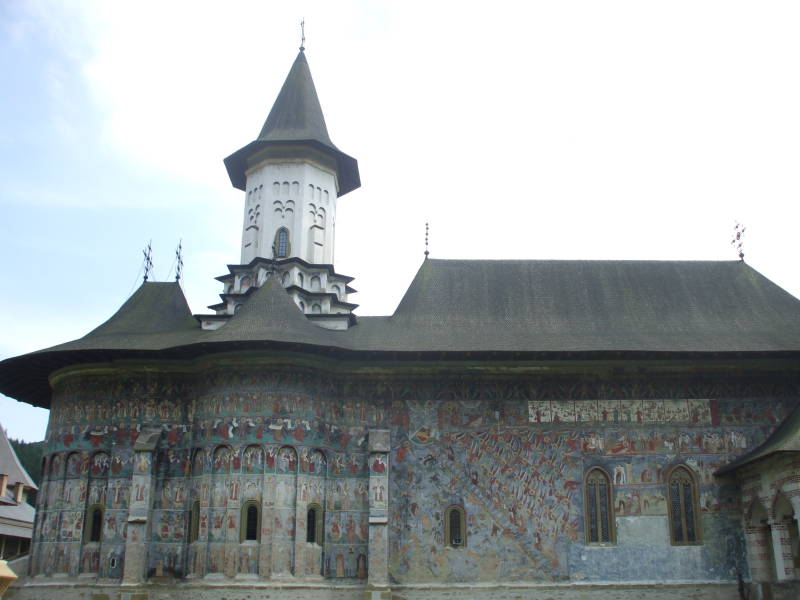 Suceviţa Monastery in Bucovina in northern Romania.
