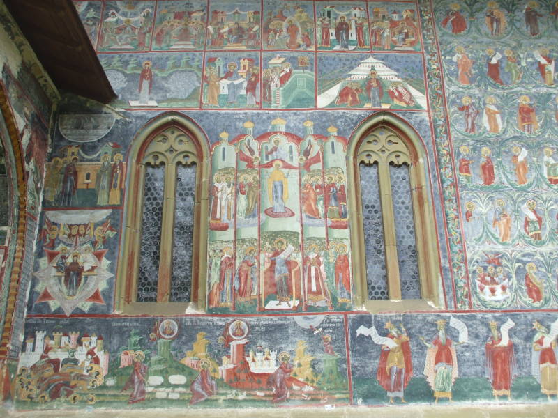 Suceviţa Monastery in Bucovina in northern Romania.