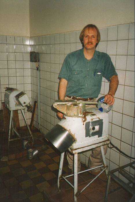 Working in a Russian hospital kitchen.