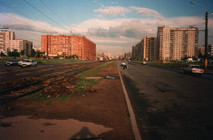 Russian street scene.