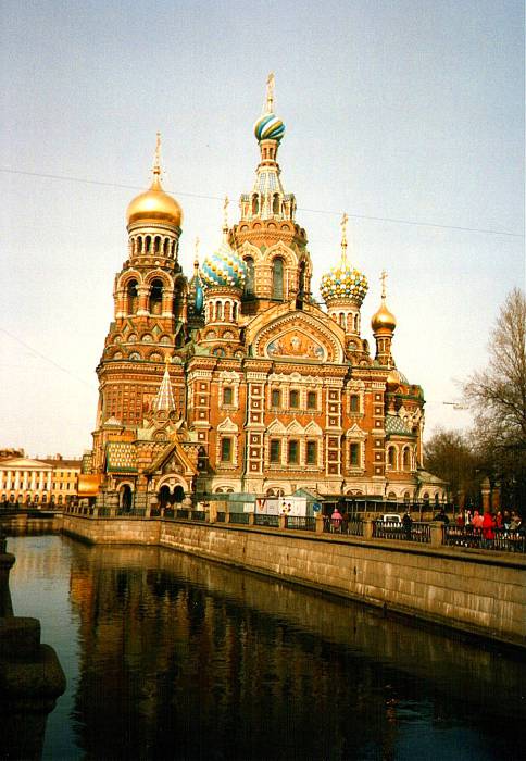 Classic Russian Orthodox architecture: Church on the Spilled Blood.