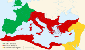 Map of the Roman Empire in 271 AD from https://en.wikipedia.org/wiki/Palmyrene_Empire