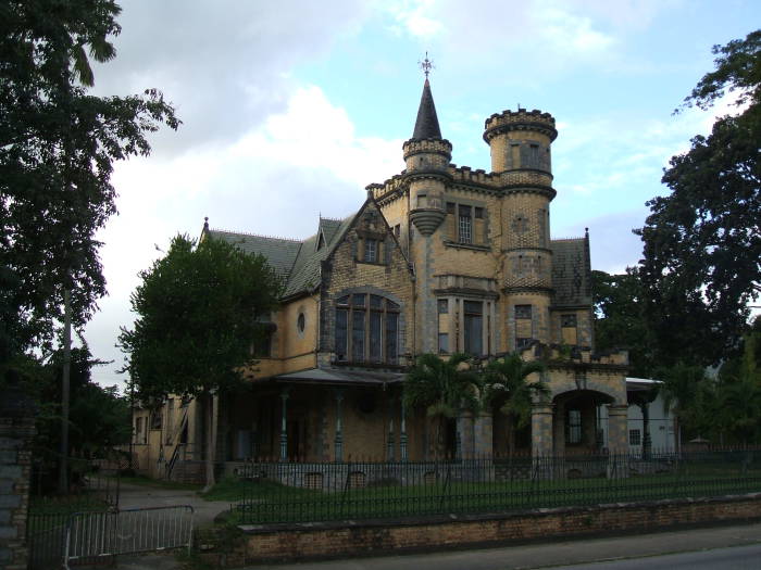 A colonial mansion in Trinidad, one of the 'Magnificent Seven', and architecturally very strange.