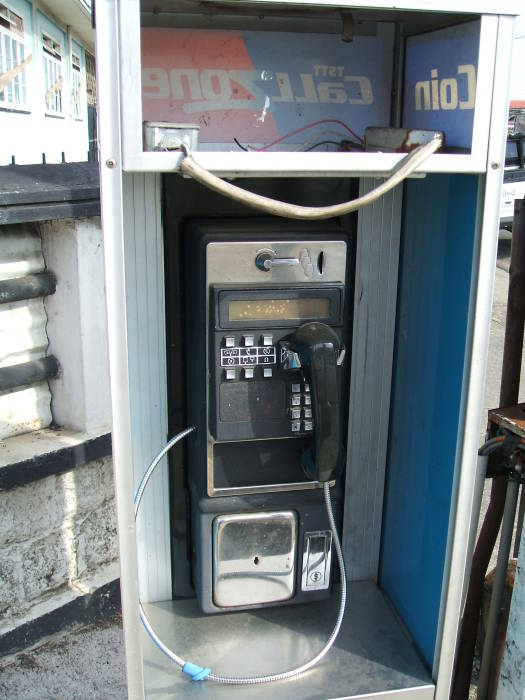 Public telephone in Trinidad.