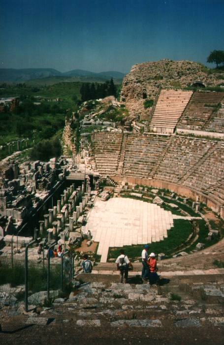 Ephesus: the Great Theatre.  Ruins of Greek architecture in western Turkey.